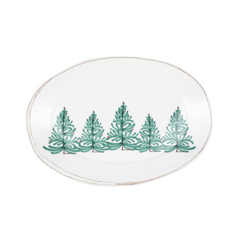 Melamine Lastra Holiday Oval Platter 18''