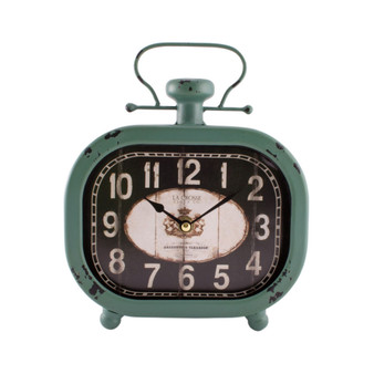La Crosse Clock 10" Isla Metal Wall/Table Clock