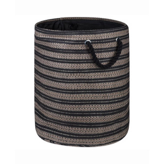 Design Import Paper Bin Basket Weave, Round