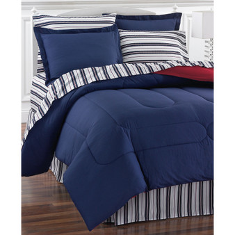 Navy Yard Reversible 8-Pc. Bedding Sets, Created for Macy's