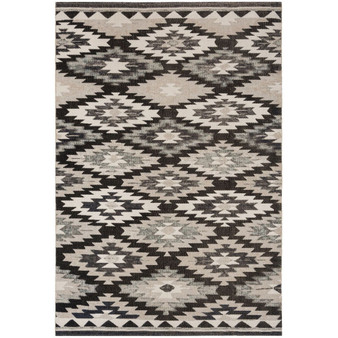 Montage Gray and Black 5'1" x 7'6" Outdoor Area Rug