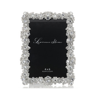 Jewel Cluster Metal Picture Frame, 4" x 6"