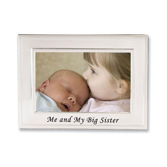 Big Sister Silver Plated Picture Frame - Me and My Big Sister Design - 6" x 4"