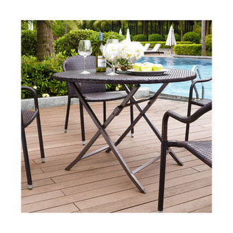 Palm Harbor Outdoor Wicker Folding Table