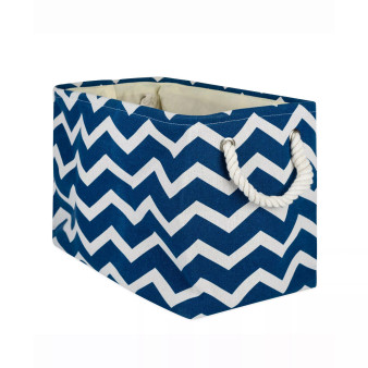 Design Import Storage Bin Chevron, Rectangle