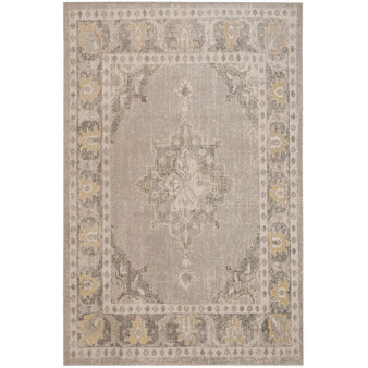 Montage Gray and Gold 4' x 6' Outdoor Area Rug