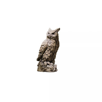 Large Horned Owl Garden Statue