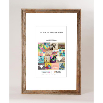 Rustic Reclaimed Barnwood 24" x 36" Picture Photo Frame