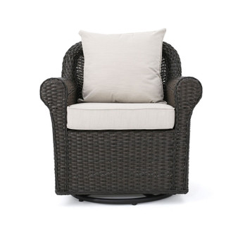 Amaya Outdoor Swivel Rocking Chair with Cushions