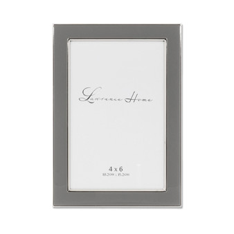 Metal and Enamel Picture Frame, 4" x 6"