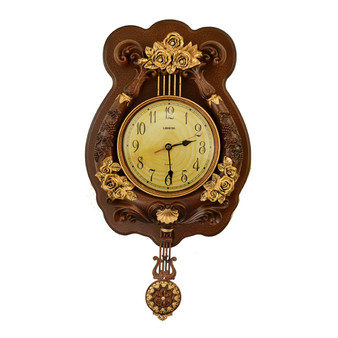 Light with Flowers Wall Clock