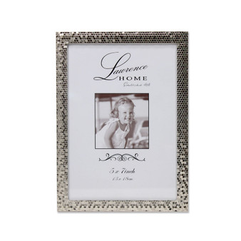 Silver Shimmer Metal Picture Frame - 5" x 7"