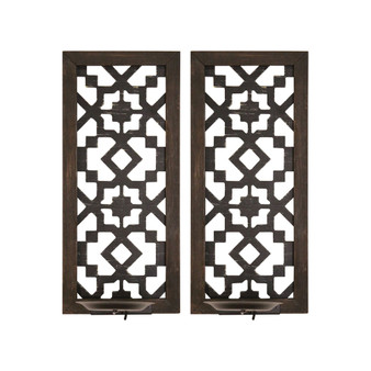 Stratton Home Decor Boho Laser Cut Sconce, Set of 2