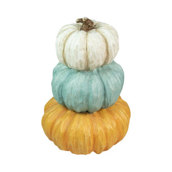 Triple Stacked Pumpkins Thanksgiving Tabletop Decor, 22"