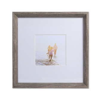 Wide Border Matted Frame - Gallery Gray 10x10 - 5" x 5"