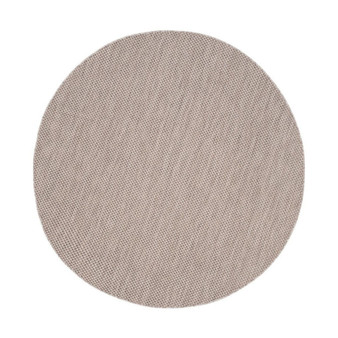 Courtyard Beige and Brown 5'3" x 5'3" Sisal Weave Round Outdoor Area Rug