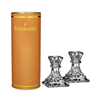 Giftology Lismore Candlesticks with Tube, Set of 2