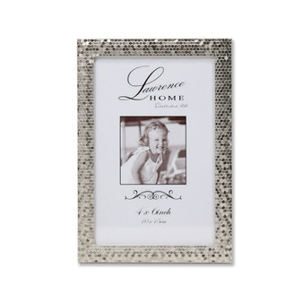 Silver Shimmer Metal Picture Frame - 4" x 6"