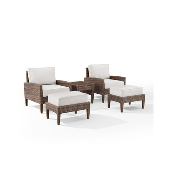 Capella 5 Piece Outdoor Wicker Chair Set