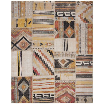 Montage Taupe and Multi 9' x 12' Outdoor Area Rug