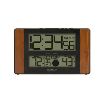 Atomic Digital Clock with Temperature and Moon Phase