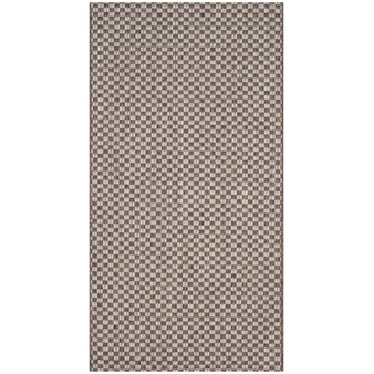 Courtyard Light Brown and Light Gray 2' x 3'7" Sisal Weave Outdoor Area Rug