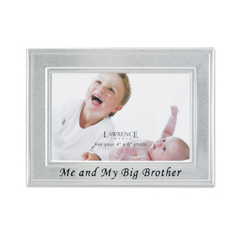 Big Brother Silver Plated Picture Frame - Me and My Big Brother Design - 6" x 4"