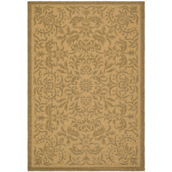 Courtyard Natural and Gold 8' x 11' Outdoor Area Rug