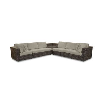 Viewport Outdoor 7-Pc. Modular Seating Set (2 Corner Units, 4 Armless Units and 1 Corner Table), with Sunbrella® Cushions, Created for Macy's