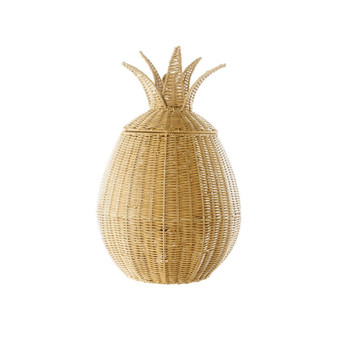 Pineapple Washable Wicker Floor Basket