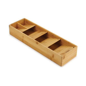 DrawerStore™ Bamboo Compact Cutlery Organizer