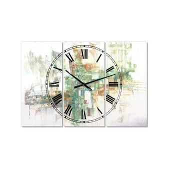 Personality Large Modern 3 Panels Wall Clock - 23" x 23" x 1"