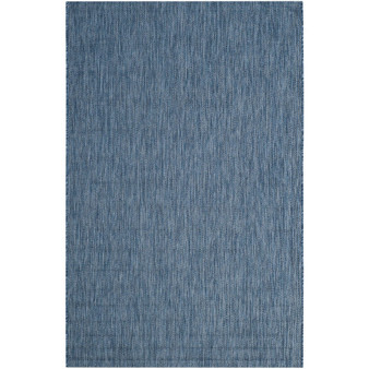 Courtyard Navy 4' x 5'7" Outdoor Area Rug