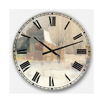 Landscapes Oversized Metal Wall Clock