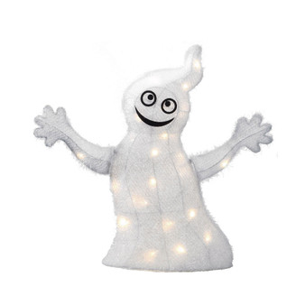 18" Pre-Lit Smiling Ghost