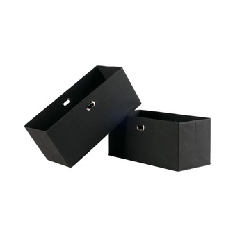 Torino 2-Pc Set Folding Fabric Baskets