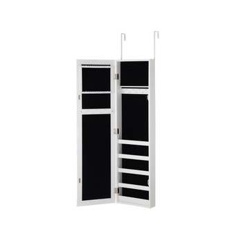 Door Mounted Mirrored Jewelry Cabinet