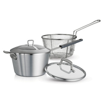 Professional Fusion 5.5 Qt Covered Deep Fryer