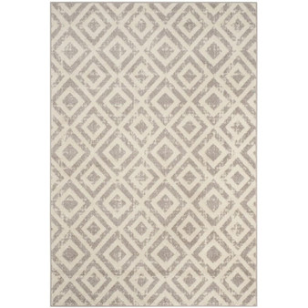Amsterdam Ivory and Mauve 5'1" x 7'6" Outdoor Area Rug