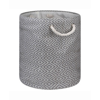 14" Geo Edge Round Paper Bin