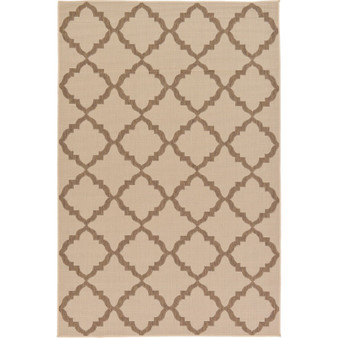 Outdoor Pashio Pas5 Beige 5' 3" x 8' Area Rug