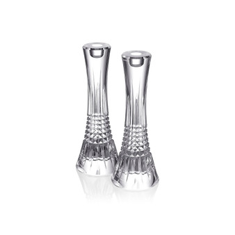 10" Lismore Diamond Candlestick, Set of 2