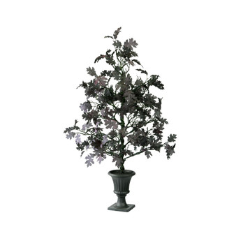 48" Potted Halloween Oak Tree
