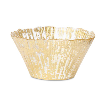 Rufolo Glass Gold Collection Small Deep Bowl