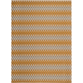 Hampton Camel and Brown 8' x 11' Outdoor Area Rug