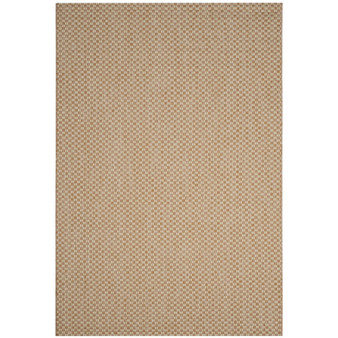 Courtyard Natural and Cream 6'7" x 9'6" Sisal Weave Outdoor Area Rug