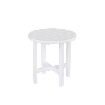 All-Weather Outdoor Patio Round Poly Adirondack Side Table