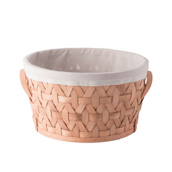 Wooden Round Display Large Basket Bins