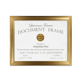 Sutter Burnished Gold Picture Frame - 8.5" x 11"