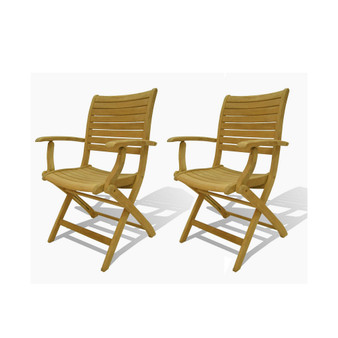 2 Piece Patio Dining Chair Folding